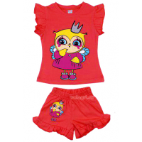 20-200405 "PRINCESS", костюм для девочки, 1-4 года, коралловый 20-200405 "PRINCESS", костюм для девочки, 1-4 года, коралловый
